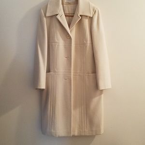 Winter white coat